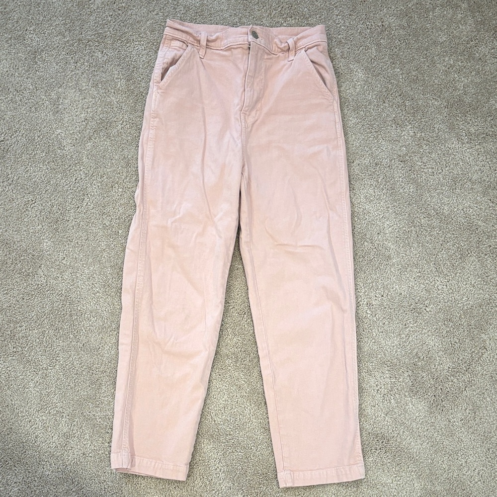 Madewell Pink Straight Leg Pants